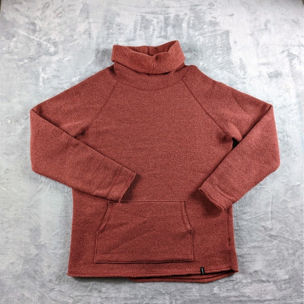 Duckworth Sweater Womens Large Powder High Neck Wool Blend Outdoor USA Made